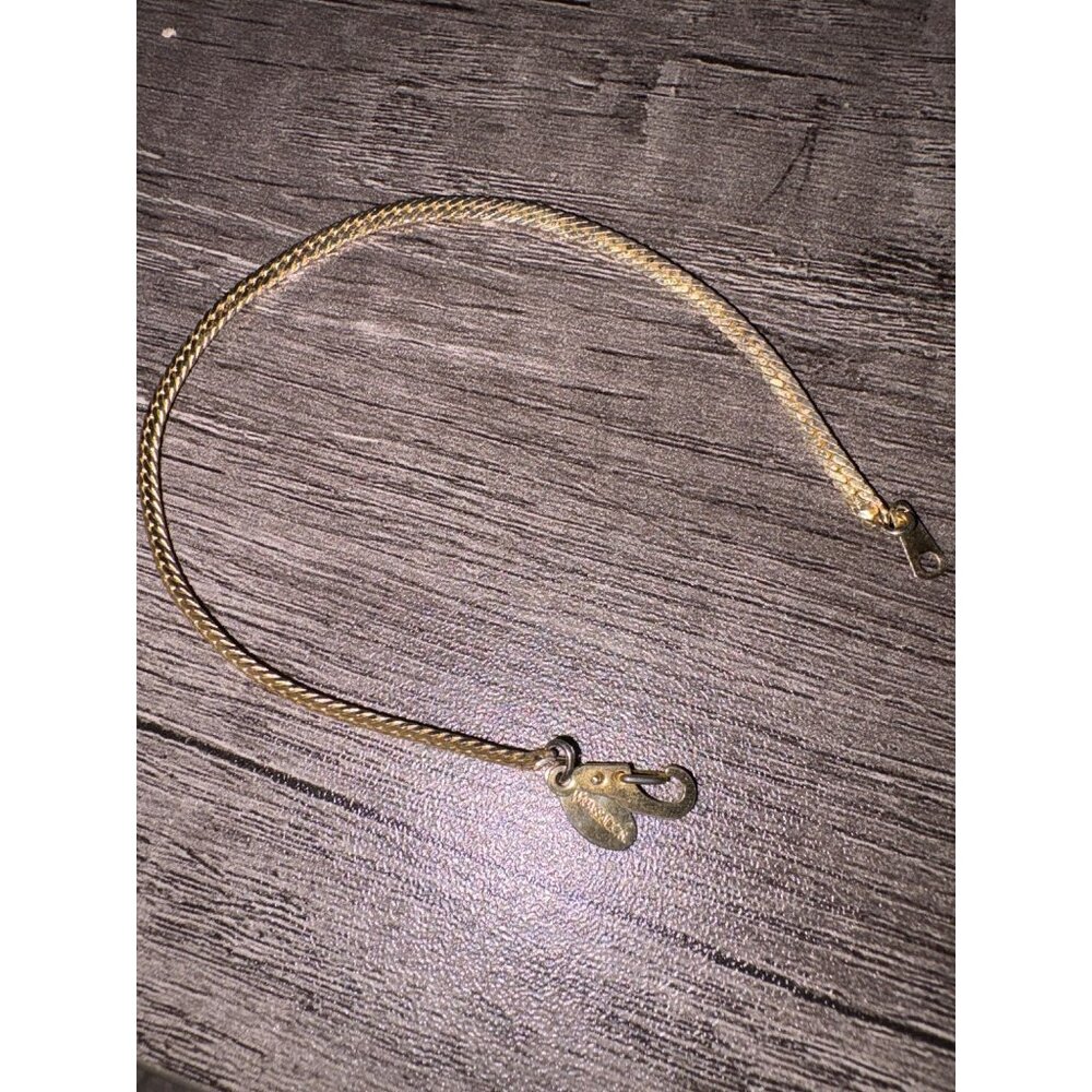Vintage Ambassador Gold Tone Herringbone Bracelet